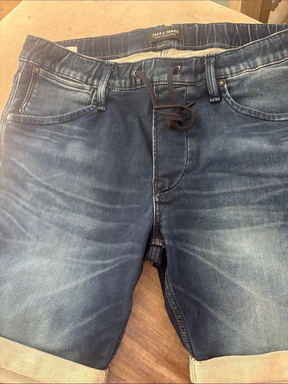 Jack & Jones Dark Blue Relaxed Denim Shorts